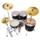 Pearl Export EXX725SBR Jet Black Batteria acustica completa nera