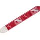 Fender Custom Monogrammed Strap Candy Apple Red Tracolla per chitarra