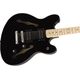 Fender Squier Affinity Starcaster MN Black Chitarra semiacustica nera