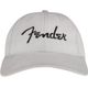 Fender Embroidered Logo Dad Hat Silver Cappello grigio