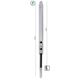 Stefy Line 602D Tracolla imbottita in ecopelle per chitarra Argento