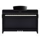 Yamaha Clavinova CLP735 Polished Ebony Pianoforte digitale nero lucido