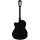 Fender CN140SCE Nylon Thinline Black Chitarra classica elettrificata con borsa rigida