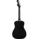 Fender Joe Strummer Campfire Matte Black Chitarra acustica nera con borsa