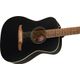 Fender Joe Strummer Campfire Matte Black Chitarra acustica nera con borsa