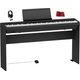 Roland FP30X BK Black Pianoforte digitale con supporto originale + cuffie + copritastiera in omaggio