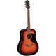 Eko Ranger 6 Eq Brown Sunburst Chitarra acustica elettrificata marrone sfumata