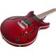 Ibanez Artcore AM53 SRF Sunburst Red Flat Chitarra semiacustica