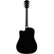 Fender FA125CE Black Chitarra acustica elettrificata nera