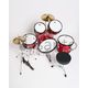 Batteria Acustica Junior 5 pezzi per bambini - Red