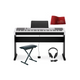 Casio CDP 130 SR Bundle Pianoforte con Stand + panca + cuffie