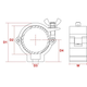 BEAMZ BC50B-100 Half Coupler Sl100kg Bl