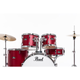 Pearl Roadshow RS525SC/C747 Red Wine Batteria acustica completa Rossa 2 piatti Sabian e Sgabello