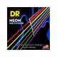 DR STRINGS NMCE-10 Hi-Def Muti-Color Muta di corde multicolore per chitarra elettrica Medium 010-046