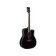 Yamaha FGX820C BL Black Chitarra acustica elettrificata nera