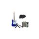 Kit Chitarra elettrica blu Darestone ELGBL con amplificatore Bundle