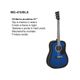 DAM MG410 Blue Sunburst Chitarra acustica blu