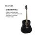 DAM MG410 Black Chitarra acustica nera