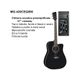 DAM MG420CEQ Black Chitarra acustica elettrificata nera