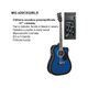 DAM MG420CEQ Blue Sunburst Chitarra acustica elettrificata blu