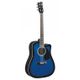 DAM MG420 Blue Sunburst Chitarra acustica blu