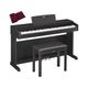 YAMAHA YDP143 Arius Black Pianoforte digitale nero + Panca