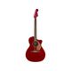 Fender Newporter Player Candy Apple Red Chitarra acustica elettrificata rossa