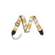 Fender Monogrammed Strap White/Brown/Yellow Tracolla per chitarra