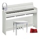 Yamaha YDPS34 Arius White Pianoforte digitale bianco + panca + cuffie + copritastiera omaggio