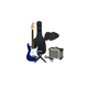 Kit Chitarra elettrica blu Dam con amplificatore + accessori omaggio Bundle