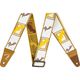 Fender Weighless Monogrammed Strap White/Brown/Yellow Tracolla per chitarra