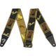 Fender Weighless Monogrammed Strap Black/Yellow/Brown Tracolla per chitarra