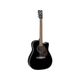 Yamaha FX370C Black Chitarra acustica elettrificata