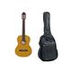 Darestone CG44NT Lefty Chitarra classica da studio Naturale Mancina + borsa + plettri omaggio