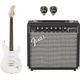 FENDER Bullet Stratocaster HT White Bundle Chitarra elettrica bianca + amplificatore + plettri omaggio