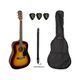 Fender Pack CD60 V3 Sunburst  Chitarra acustica + borsa + tracolla + plettri omaggio