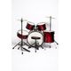 Batteria Acustica Cassa 22" Completa 5 pezzi Rossa