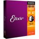 Elixir 16002 Nanoweb Phosphor Bronze Muta di corde per chitarra acustica Extra Light 010-047