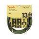 Fender Joe Strummer Pro Instrument Cable Drab Green Cavo per strumenti Jack - Jack 4 mt.