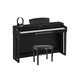Yamaha Clavinova CLP725 Black Pianoforte digitale nero + panca + cuffie omaggio