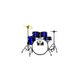 DAM DP1103MBL Batteria 5 pezzi Blu