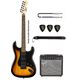 Fender FSR Bullet Stratocaster HT HSS LRL Sunburst  Bundle Chitarra elettrica + amplificatore + cavo + tracolla e plettri omaggio