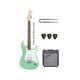 Fender FSR Bullet Stratocaster HT HSS LRL Sea Foam Green  Bundle Chitarra elettrica + amplificatore + cavo + plettri omaggio