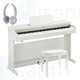 Yamaha YDP165 Arius White Pianoforte digitale Bianco + panca + cuffie