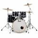 PEARL EXX725BR Export Standard Jet Black con Set Sabian SBR