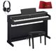 Yamaha YDP165 Arius Black Pianoforte digitale Nero + panca + cuffie + copritastiera