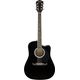 Fender FA125CE Black Chitarra acustica elettrificata nera