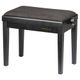 Proel PB90VSBBK Panca nera satinata per pianoforte con seduta in velluto
