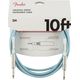 Fender Original Series Instrument Cable Daphne Blue Cavo 3mt per Strumenti