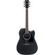 Ibanez AW84CE WK Weathered Black Chitarra Acustica Elettrificata